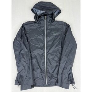 Columbia Womens Windbreaker Jacket Women's Small Navy Hooded